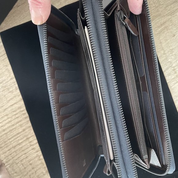 Dunhill London Men’s Travel Agenda Wallet - Navy - Authentic - NWT - Picture 6 of 10